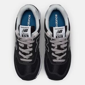 New Balance 574 Black and Gray Sneakers